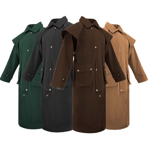 RESISTANCE Premium Unisex Western Long Duster Oilskin Jacket ...