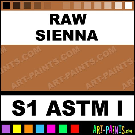 Raw Sienna Artists Watercolor Paints - S1 ASTM I - Raw Sienna Paint ...