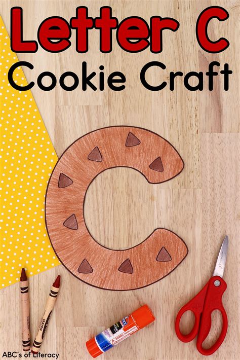 Letter C Cookie Craft | Letter c crafts, Letter a crafts, Alphabet crafts