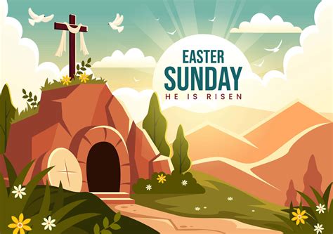 Download Easter Sunday Resurrection Scene Wallpaper | Wallpapers.com