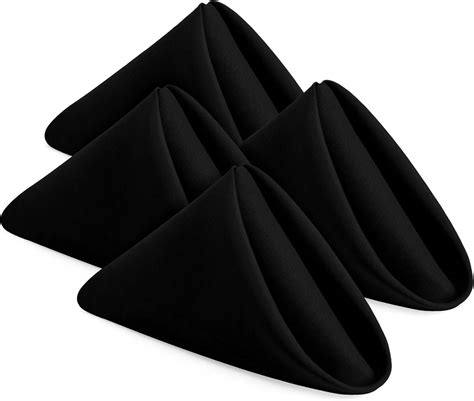 Amazon.com: Utopia Home [24 Pack, Black] Cloth Napkins 18x18 Inches ...