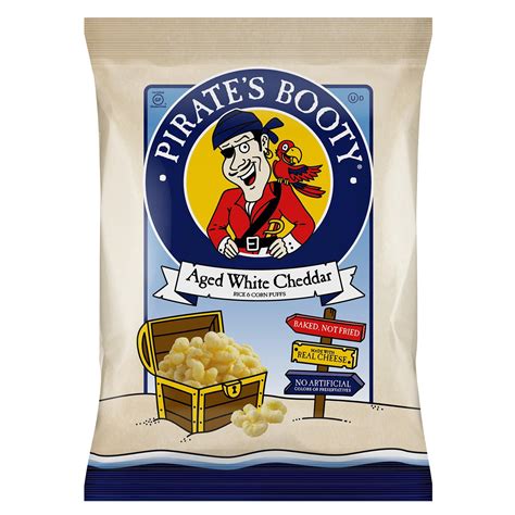 Pirate's Booty Aged White Cheddar Puffs, 18 Ounce Family Size Bag ...