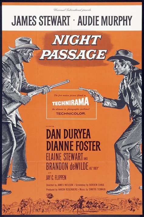 Night Passage (1) | Movie posters, Movie posters vintage, Western movie