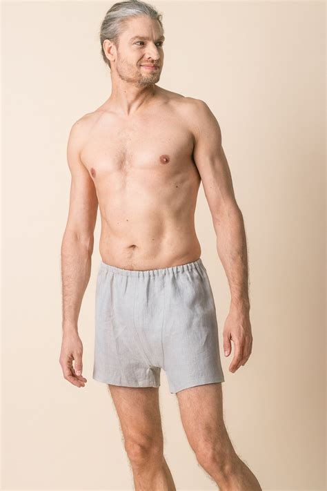 NOAH - Linen Underwear, Panties for Men, Sleep Shorts, Boxer Briefs ...