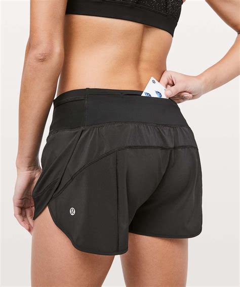 Lululemon Mesh Over Miles Short *3" - Black - lulu fanatics