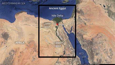 Ancient Egyptian Civilization Map