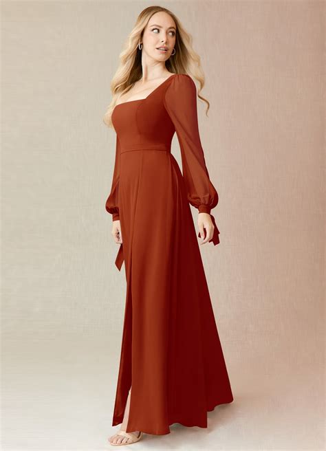 AZAZIE LEONIA - Bridesmaid Dresses | Burnt orange bridesmaid dresses, Orange bridesmaid dresses ...