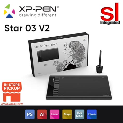 XP-Pen Star 03 V2 Drawing Graphics Tablet | Shopee Malaysia