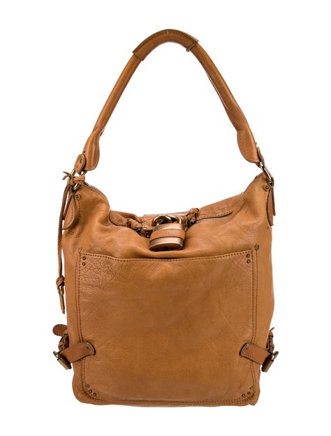 Chloé Leather Shoulder Bag - Brown Shoulder Bags, Handbags - CHL274571 ...