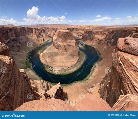 Horseshoe Bend on the Colorado River Near Page Arizona on Sunny Late ...