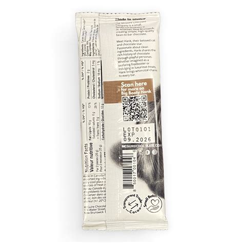 McGuire 56% Big Booty Hank Milk Chocolate — Science Of Chocolate