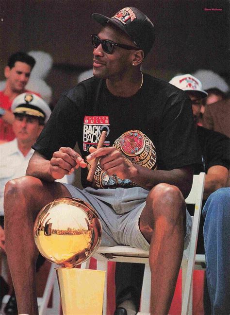 Michael Jordan Sitting Cigar Trophy Print Poster Picture8.5 x 11 ...