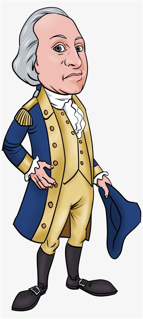 George Washington Free Png Image - Cartoon Version Of George Washington ...