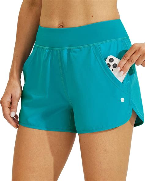 Amazon.com: Willit Women's 3" Swim Board Shorts Swimming Bottoms with ...