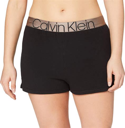 Calvin Klein Women's Sleep Short, Black, S : Amazon.co.uk: Fashion