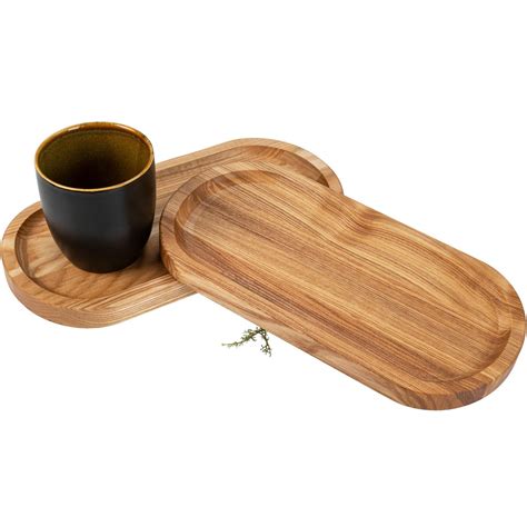 Oiled Ash Wood Tray - Serving & Decorative Tray | 30 x 15 x 2 cm, 13,69