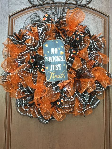 Halloween deco mesh wreath