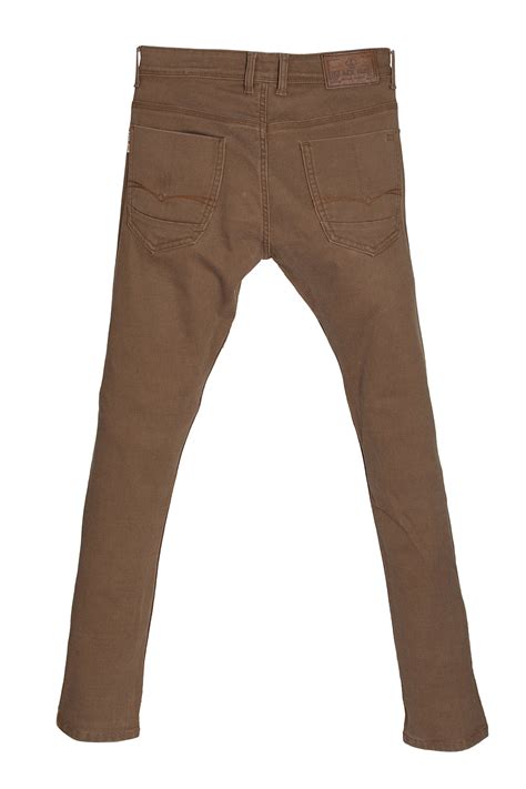BLACKTREE TAN COLORED JEANS FOR MEN'S CASUAL SLIM-FIT BT008B.