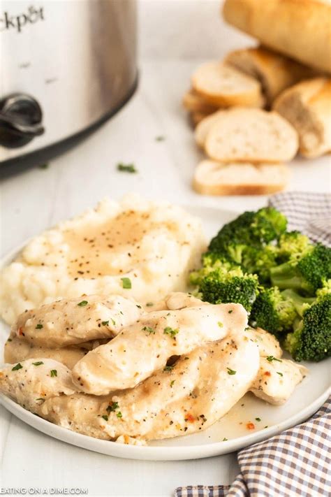Crock Pot Chicken Tenders Recipe - Eating on a Dime
