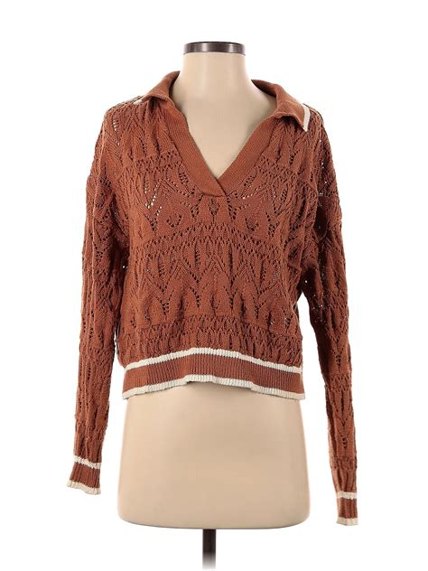 Universal Thread 100% Cotton Brown Pullover Sweater Size S - 48% off ...
