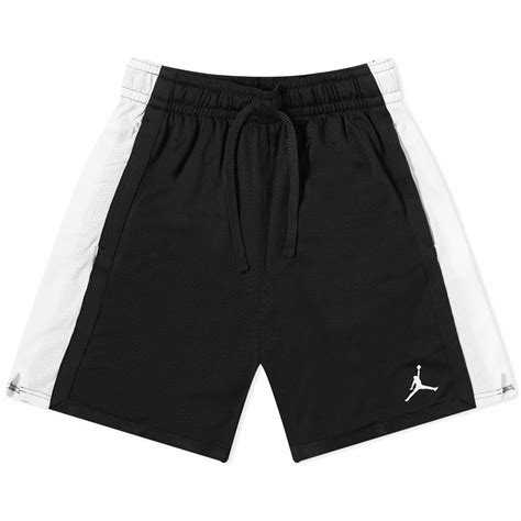 Air Jordan Men's Spirit Mesh Short in Black/White Nike Jordan Brand