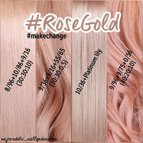 Pin on Corte y Color ^^ | Pink blonde hair, Wella hair color, Rose gold ...