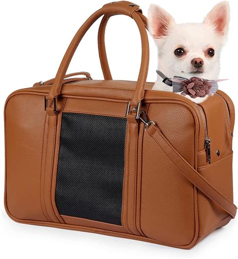 Amazon.com: NewEle Fashion Dog Purse Carrier for Small Dogs with 2 ...