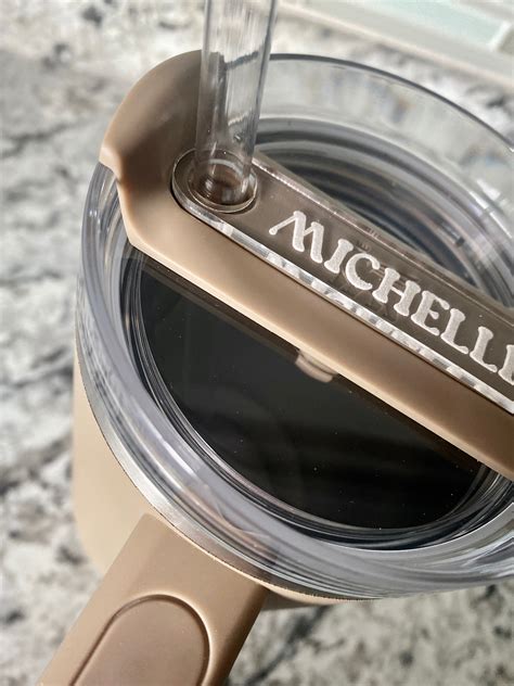 Custom Stanley Tumbler Name Plate 30oz & 40oz Clear Acrylic Straw Tag ...