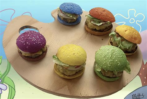 Homemade SpongeBob Pretty Patties with no artificial coloring : r/FoodPorn