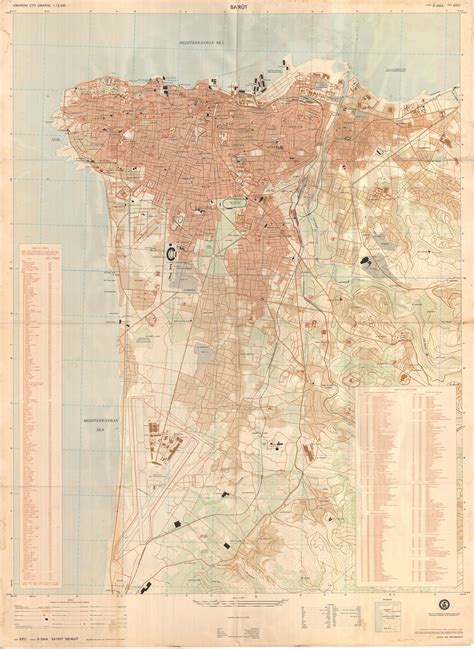 Beirut Map Detailed
