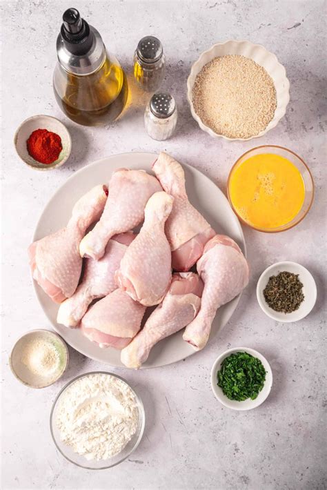 Breaded Chicken Drumsticks | Baked Bree