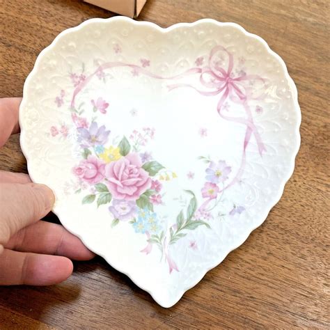Mikasa Japan Bone China Heart Shaped Trinket Dish all My Love Porcelain ...