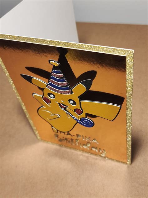 Pokémon HA-PIKA Birthday 3D Pikachu Greeting Card - Etsy