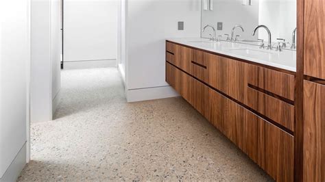 Polished Concrete Bathroom Floor