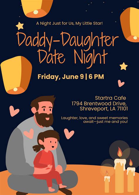 Free Date Night Invitation Templates, Editable and Printable