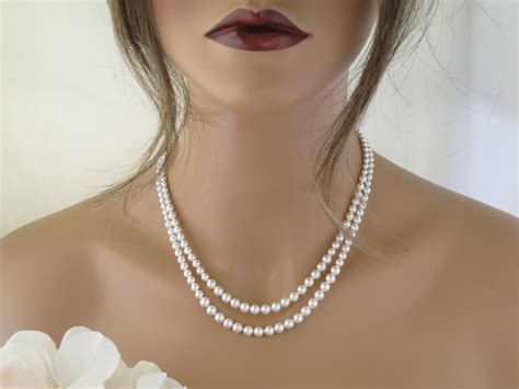 Double Strand Pearl Necklace Style at Dorothy Boots blog