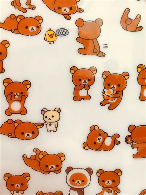 San X Rilakkuma Clear File Folder 6 Pocket With... by EASben0331