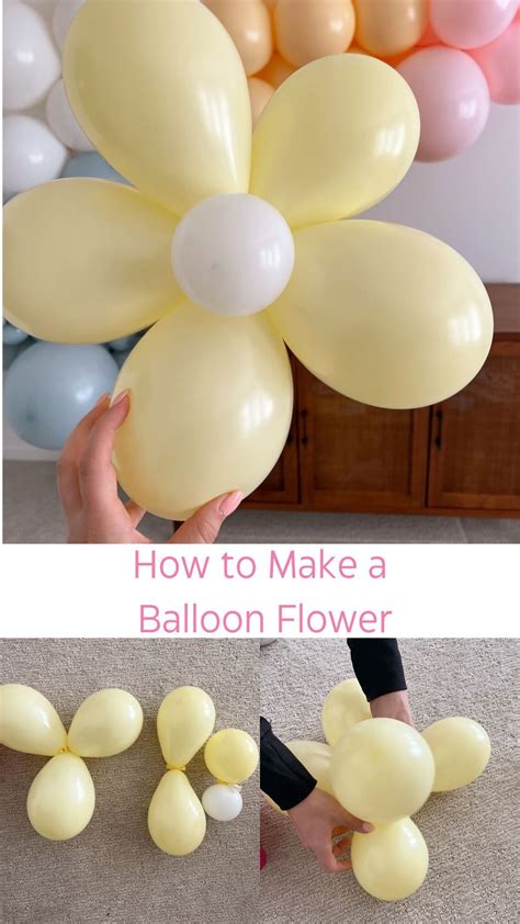 How to Make a Balloon Flower- Balloon Daisy DIY in 2024 | Flower ...