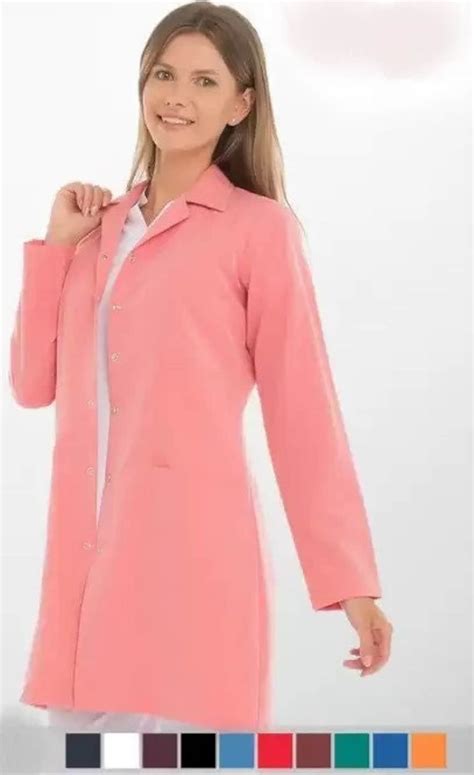 Light Pink, Colorful Lab Coats,85 Cm Lab Coats,embroidered Personalized ...
