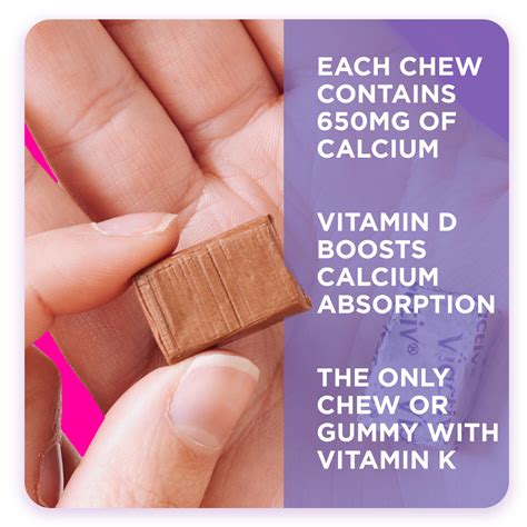 Calcium Chews + Vitamin D Supplement, Chocolate | Viactiv
