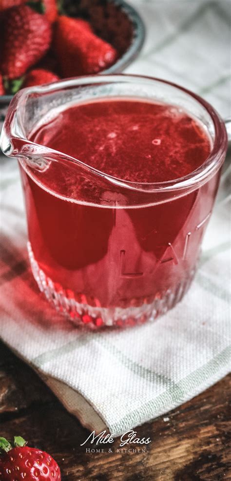 Homemade Strawberry Simple Syrup