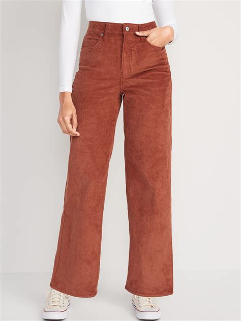 Extra High-Waisted Sky-Hi Wide-Leg Corduroy Pants for Women | Old Navy