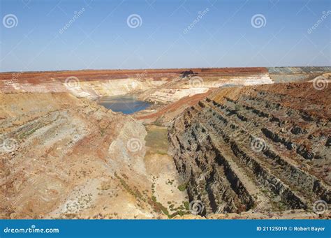 Open Cut Mining Pit Australia Stock Image - Image of environment ...
