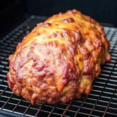 Traeger Smoked Meatloaf with Cheese