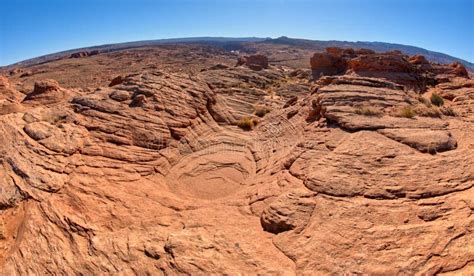 Wavy Sandstone Slope at Ferry Swale Near Page AZ Stock Image - Image of ...
