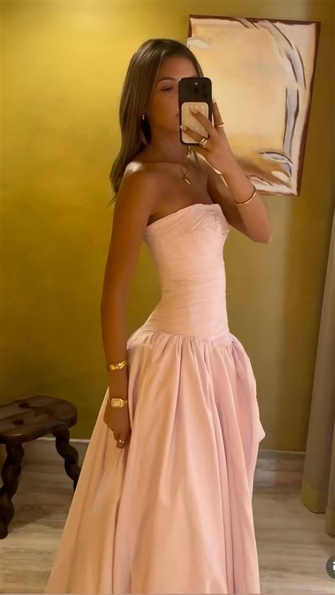 Strapless Pink Split Prom Dresses A-line Party Formal Dress,LTP3816 in ...