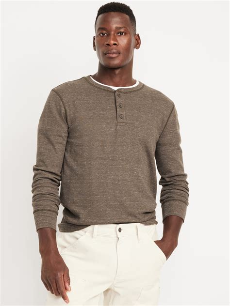 Men's Waffle Knit Henley | Old Navy