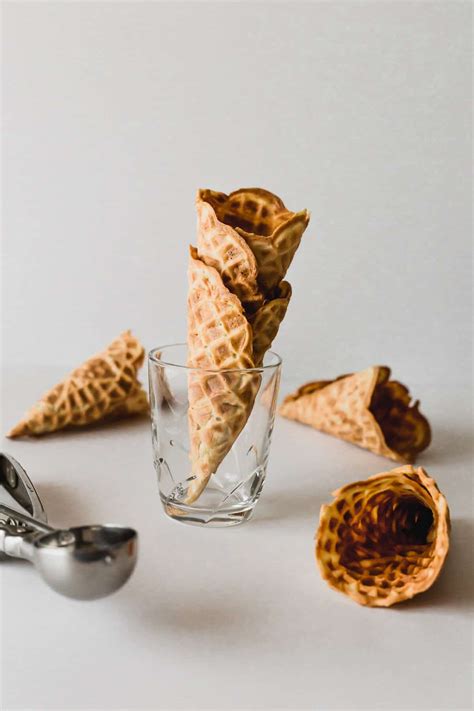 Vanilla Ice Cream Waffle Cone