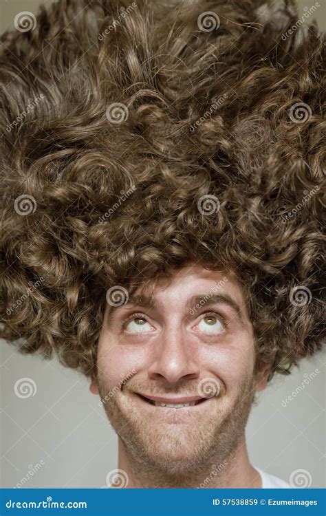 Messy Curly Hair stock image. Image of people, anxious - 57538859