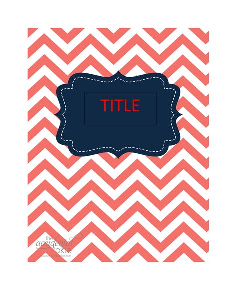 Binder Covers Printable Free